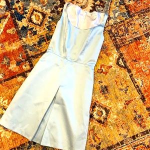 Hannah Hardy blue teal dress, satin like feel